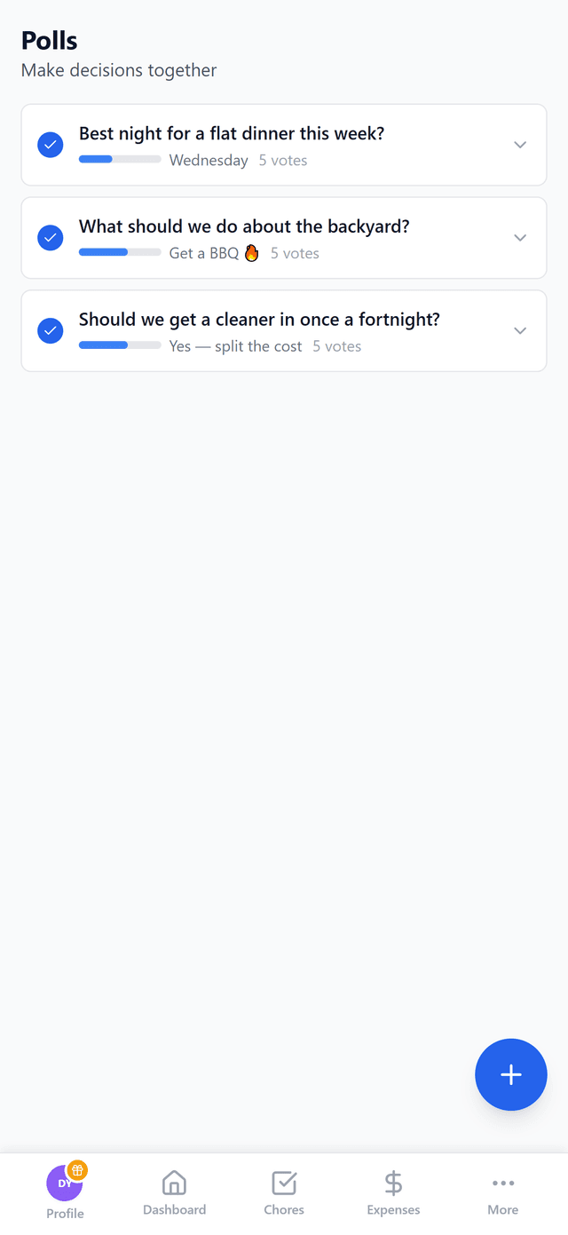 FlatApp Democratic Decisions screenshot